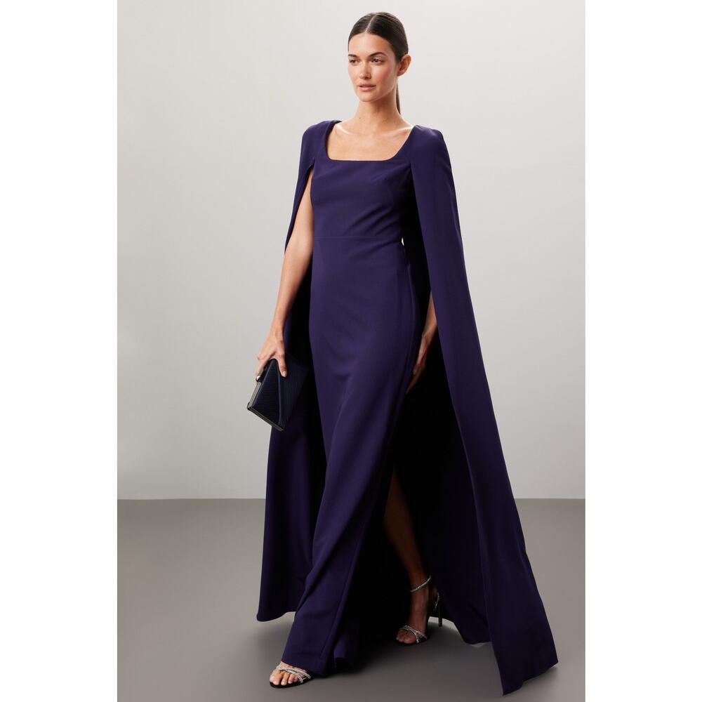 Marchesa Notte - Cape Column Gown - Size 6